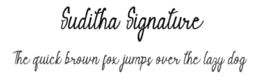 Suditha Signature by bringtypestudio.co — Script Handwritten Font — thumbnail 1