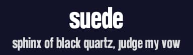Suede by James — Sans Serif Font — thumbnail 2