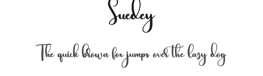 Suedey by Bearytype — Script Handwritten Font