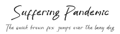Suffering Pandemic by Letterena Studios — Script Handwritten Font — thumbnail 1