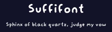 Suffifont by Suffix Johnston — Script Handwritten Font — thumbnail 2