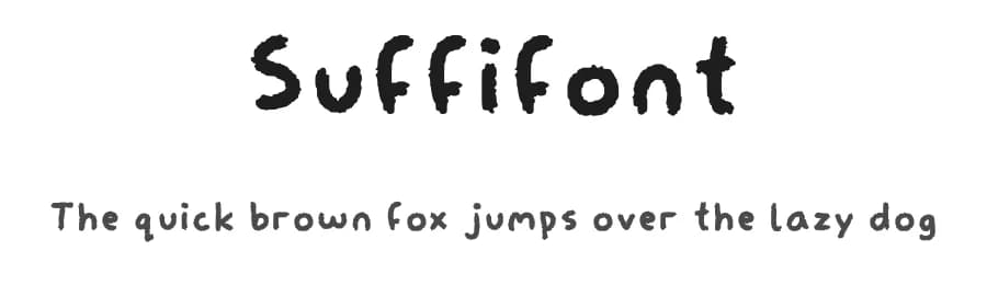 Suffifont by Suffix Johnston — Script Handwritten Font