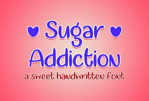 Sugar Addiction Font by Misti — Script Handwritten Font