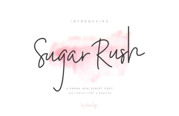 Sugar Rush Font by Chocotype — Script Handwritten Font