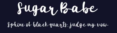 Sugar Babe by fhammadiq std — Script Handwritten Font — thumbnail 2