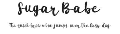 Sugar Babe by fhammadiq std — Script Handwritten Font — thumbnail 1