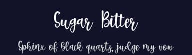 Sugar Bitter by Supersemar Letter — Script Handwritten Font — thumbnail 2