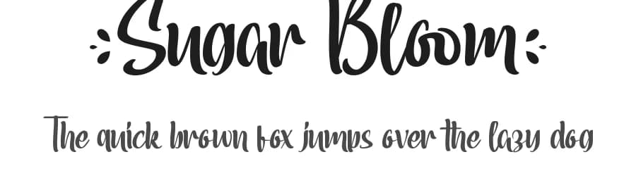 Sugar Bloom by NihStudio — Script Handwritten Font