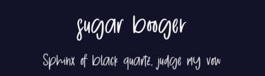 Sugar Booger by Four Lines — Script Handwritten Font — thumbnail 2