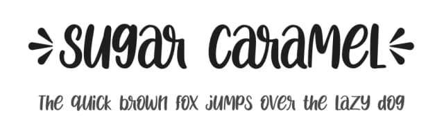 Sugar Caramel by nailetter — Script Handwritten Font