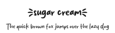 Sugar Cream by MJType — Script Handwritten Font — thumbnail 1