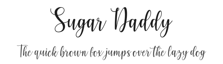 Sugar Daddy by Fikryal studio — Script Handwritten Font