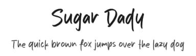 Sugar Dady by MJType — Script Handwritten Font — thumbnail 1