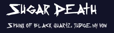 Sugar Death 2 by PressGang Studios — Script Handwritten Font — thumbnail 2