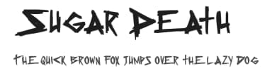 Sugar Death 2 by PressGang Studios — Script Handwritten Font — thumbnail 1