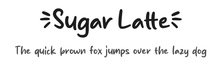 Sugar Latte by MJType — Script Handwritten Font