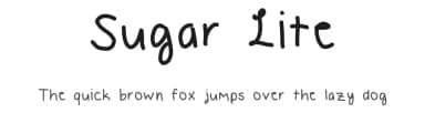 Sugar Lite by Autumn — Script Handwritten Font — thumbnail 1