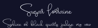 Sugar Lorraine by Four Lines — Script Handwritten Font — thumbnail 2