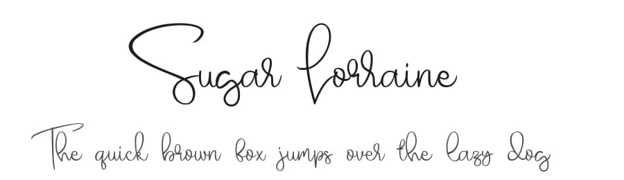Sugar Lorraine by Four Lines — Script Handwritten Font