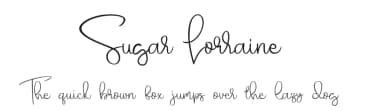 Sugar Lorraine by Four Lines — Script Handwritten Font — thumbnail 1