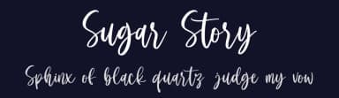 Sugar Story by Yumna Family — Script Handwritten Font — thumbnail 2