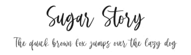 Sugar Story by Yumna Family — Script Handwritten Font — thumbnail 1