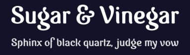 Sugar & Vinegar by Levi Szekeres — Sans Serif Font — thumbnail 2