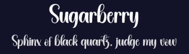 Sugarberry by Scratchones — Script Handwritten Font — thumbnail 2