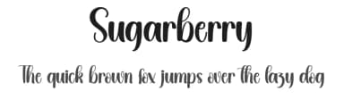 Sugarberry by Scratchones — Script Handwritten Font — thumbnail 1
