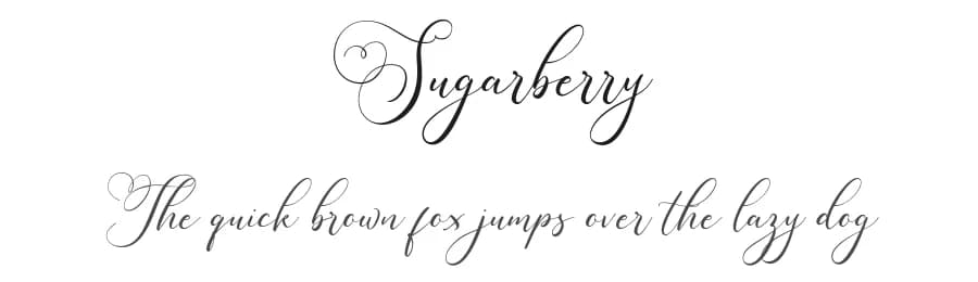 Sugarberry by Vunira Design — Script Handwritten Font