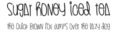 Sugar Honey Iced Tea by Des Gomez — Script Handwritten Font — thumbnail 1