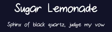 Sugar Lemonade by Font Fabulous — Script Handwritten Font — thumbnail 2