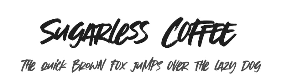 Sugarless Coffee by Gassstype — Script Handwritten Font