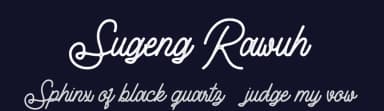 Sugeng Rawuh by Creatype Studio — Script Handwritten Font — thumbnail 2