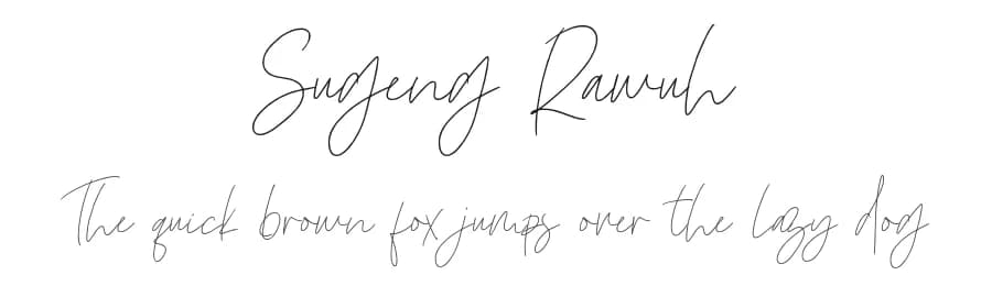 Sugeng Rawuh by Zuzulgo Studio — Script Handwritten Font