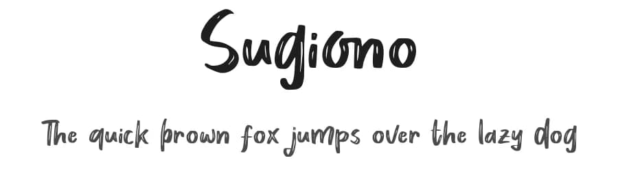Sugiono by Khurasan — Script Handwritten Font
