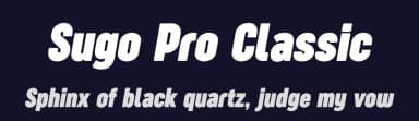 Sugo Pro Classic by Zetafonts — Sans Serif Font — thumbnail 2