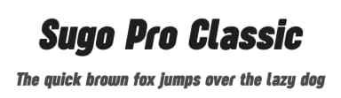 Sugo Pro Classic by Zetafonts — Sans Serif Font — thumbnail 1
