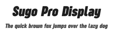 Sugo Pro Display by Zetafonts — Sans Serif Font — thumbnail 1