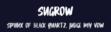 Sugrow by Skiiller Studio — Script Handwritten Font — thumbnail 2