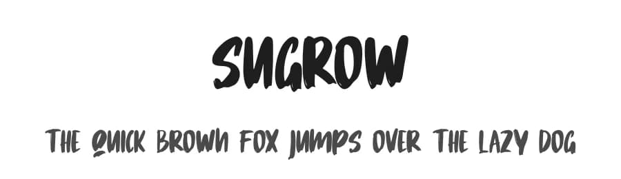 Sugrow by Skiiller Studio — Script Handwritten Font