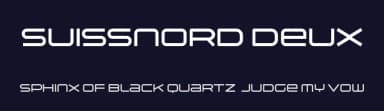 Suissnord Deux by Sharkshock — Sans Serif Font — thumbnail 2