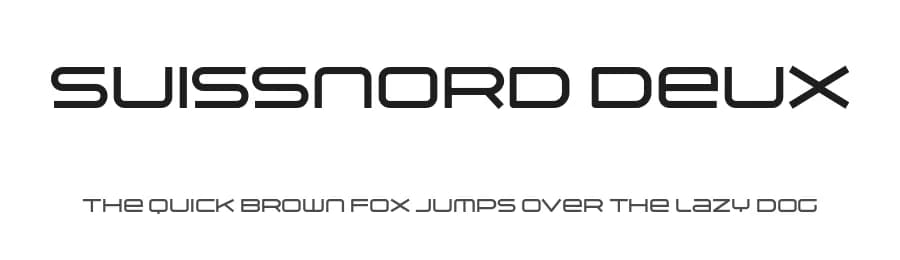 Suissnord Deux by Sharkshock — Sans Serif Font