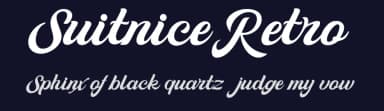 Suitnice Retro by Achmad Yani — Script Handwritten Font — thumbnail 2