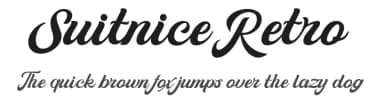 Suitnice Retro by Achmad Yani — Script Handwritten Font — thumbnail 1