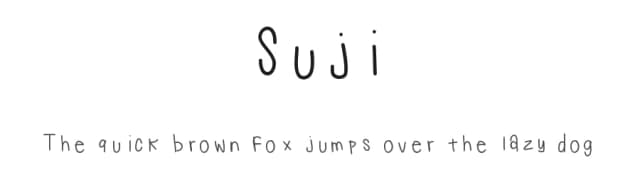 Suji by Sarah Herring — Script Handwritten Font