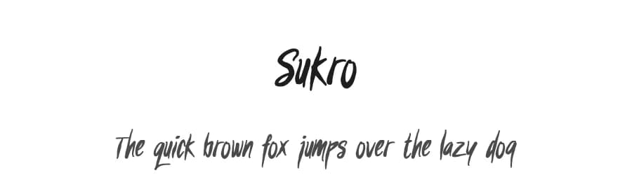 Sukro by selawetype — Script Handwritten Font