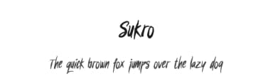 Sukro by selawetype — Script Handwritten Font — thumbnail 1