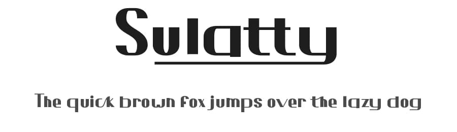Sulatty by Attype Studio — Sans Serif Font