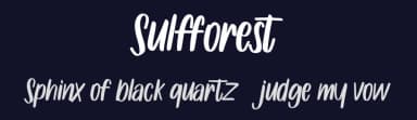 Sulfforest by Maulana Creative — Script Handwritten Font — thumbnail 2